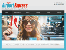 Tablet Screenshot of goldcoastairportexpress.com.au